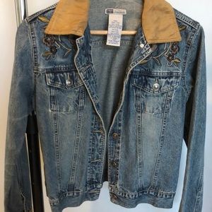 Embroided jean jacket